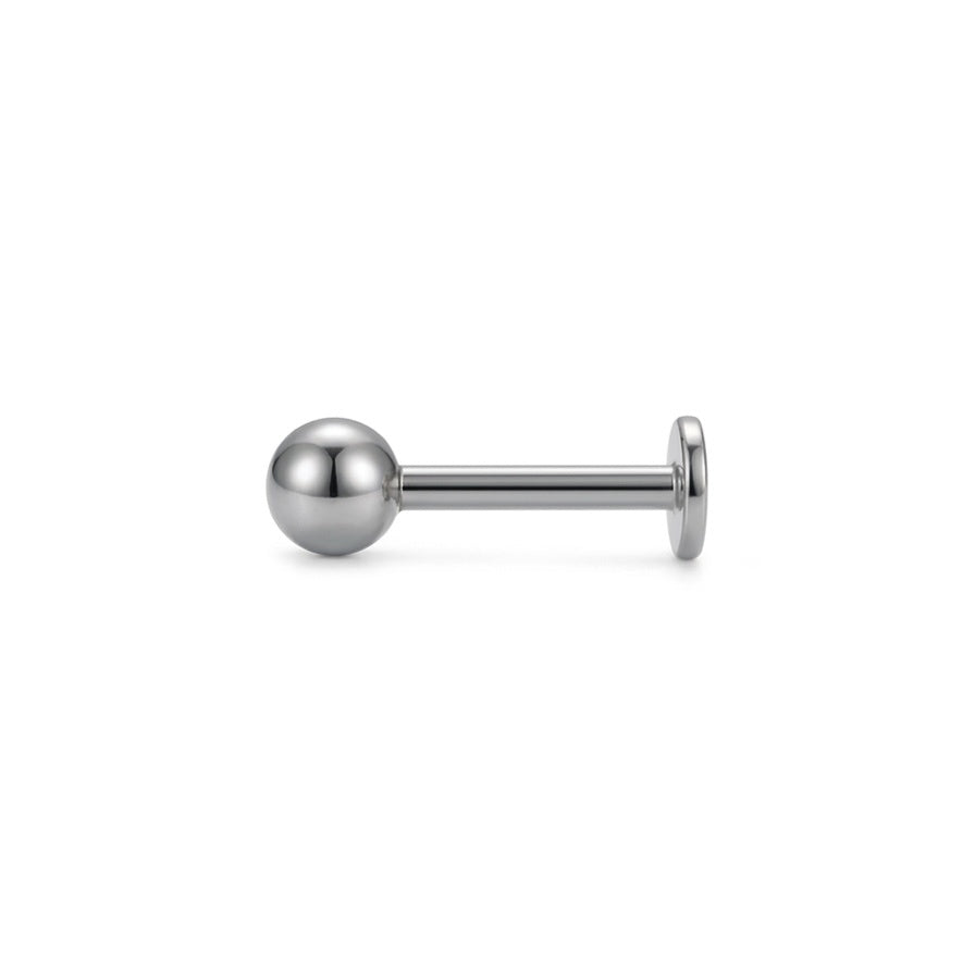 LABRET ESFERA LISA TITANIO BLANCO