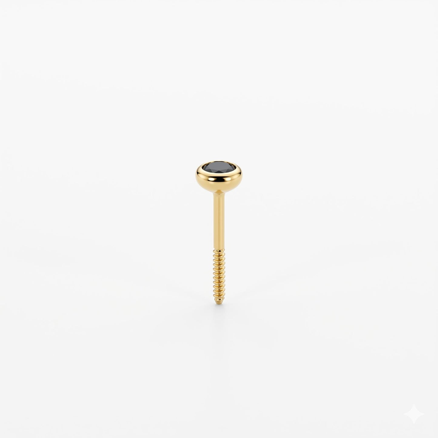 TOP ESTÁNDAR SOLITARIO CAJA REDONDA ORO 730 AMARILLO CIRCÓN NEGRO