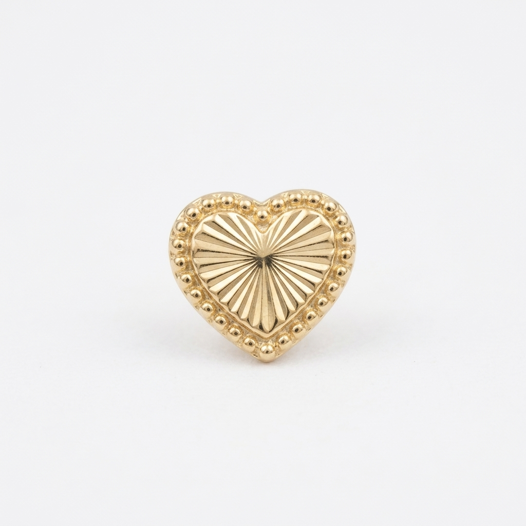 TOP ESTÁNDAR CORAZÓN DIAMANTADO ORO 730 AMARILLO