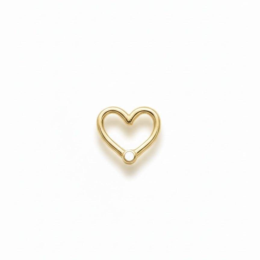 LUP CLICKER INVISIBLE CORAZON LISO ORO 730 AMARILLO