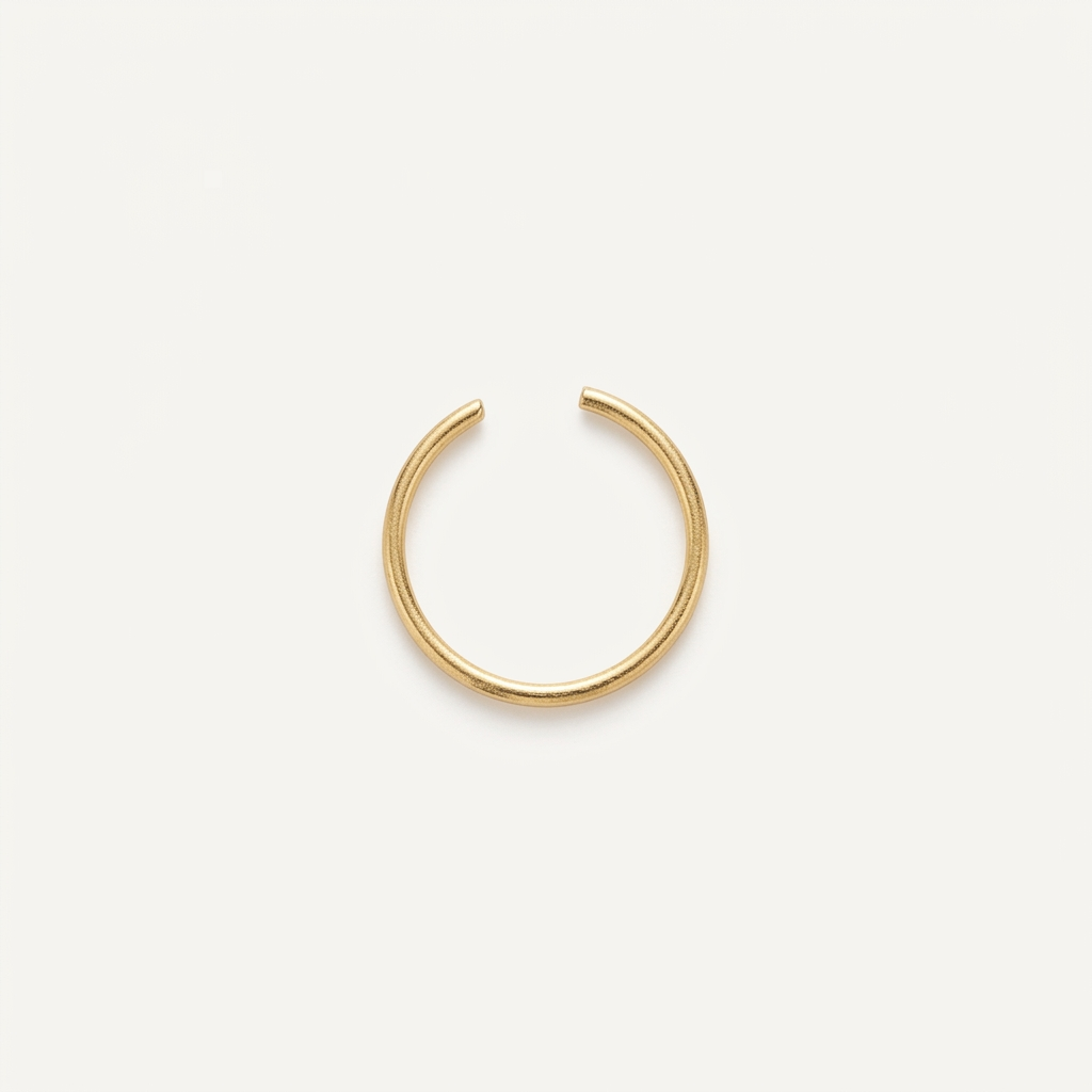 DOT ARO NARIZ, LISO ACERO AMARILLO
