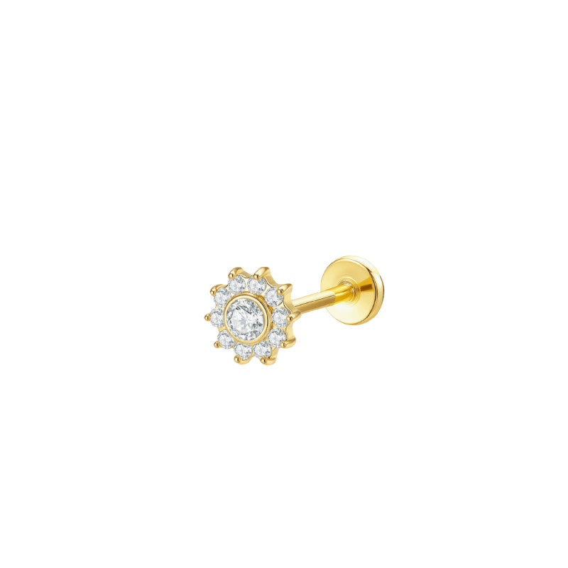 LABRET LADY DI TITANIO AMARILLO CIRCÓN BLANCO
