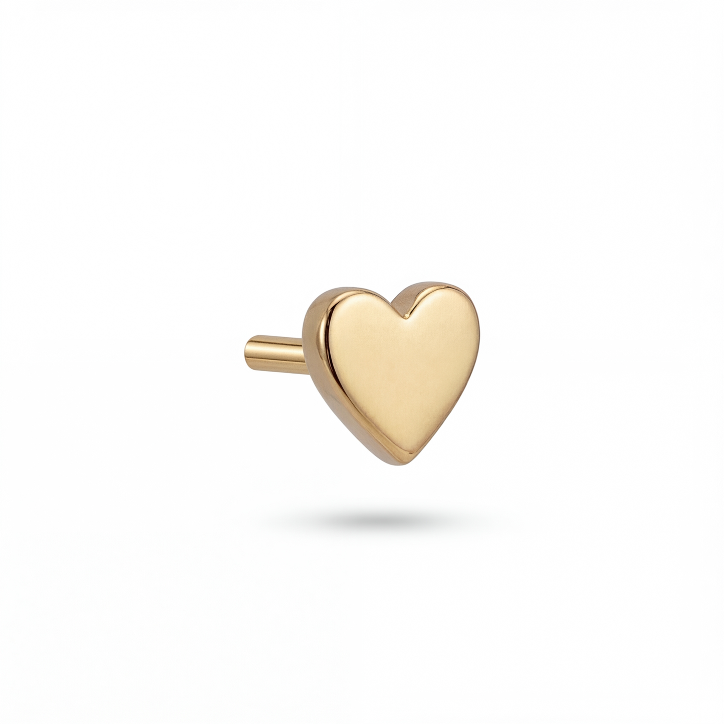 TOP MINI CORAZÓN PLANO LISO ORO 730 AMARILLO
