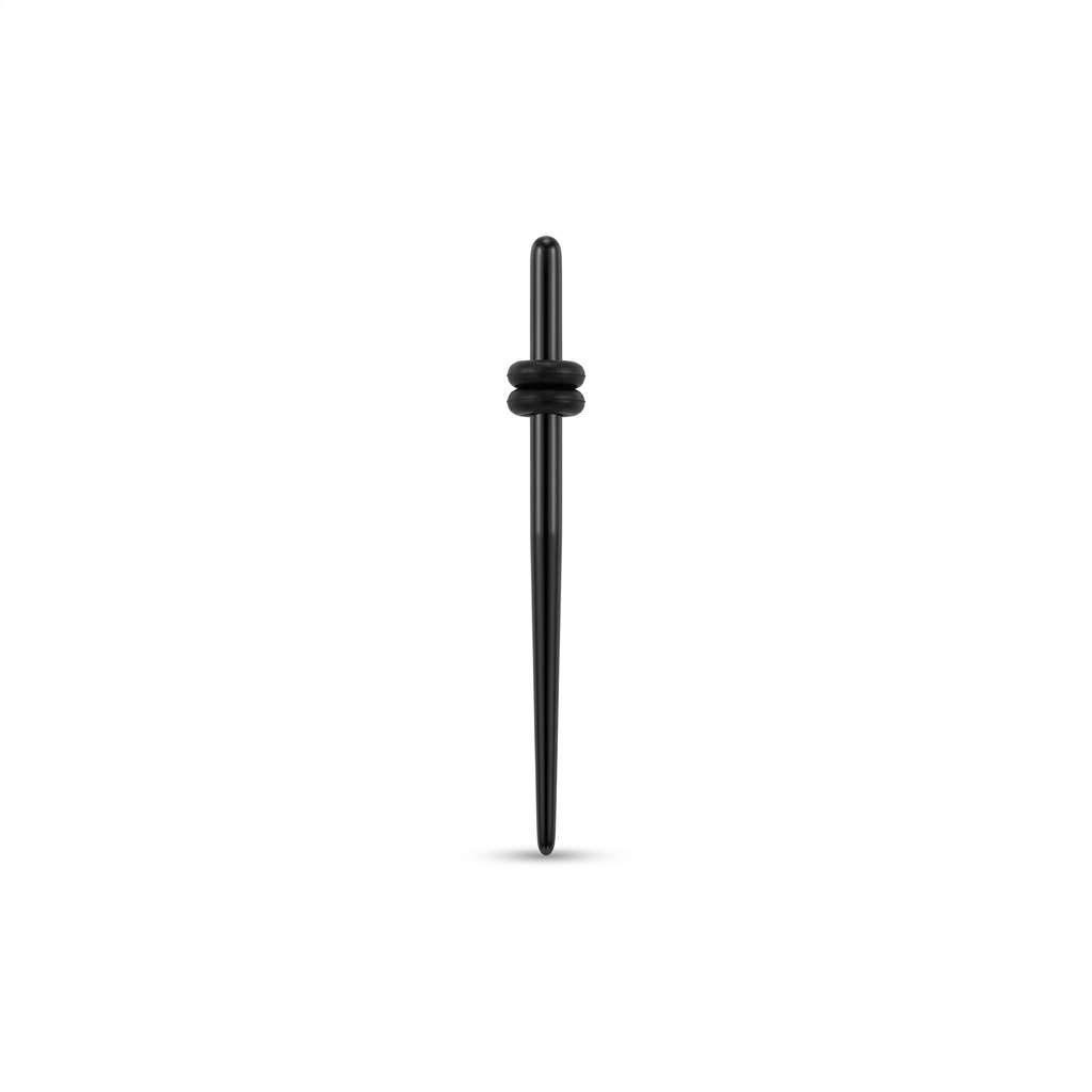 EXPANSORES TÚNELES CORAZÓN PLASTICO NEGRO