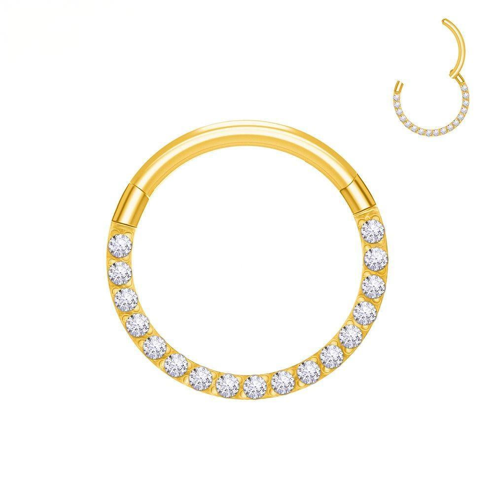 LUP CLICKER RIEL CARRE FRONTAL TITANIO AMARILLO CIRCÓN BLANCO