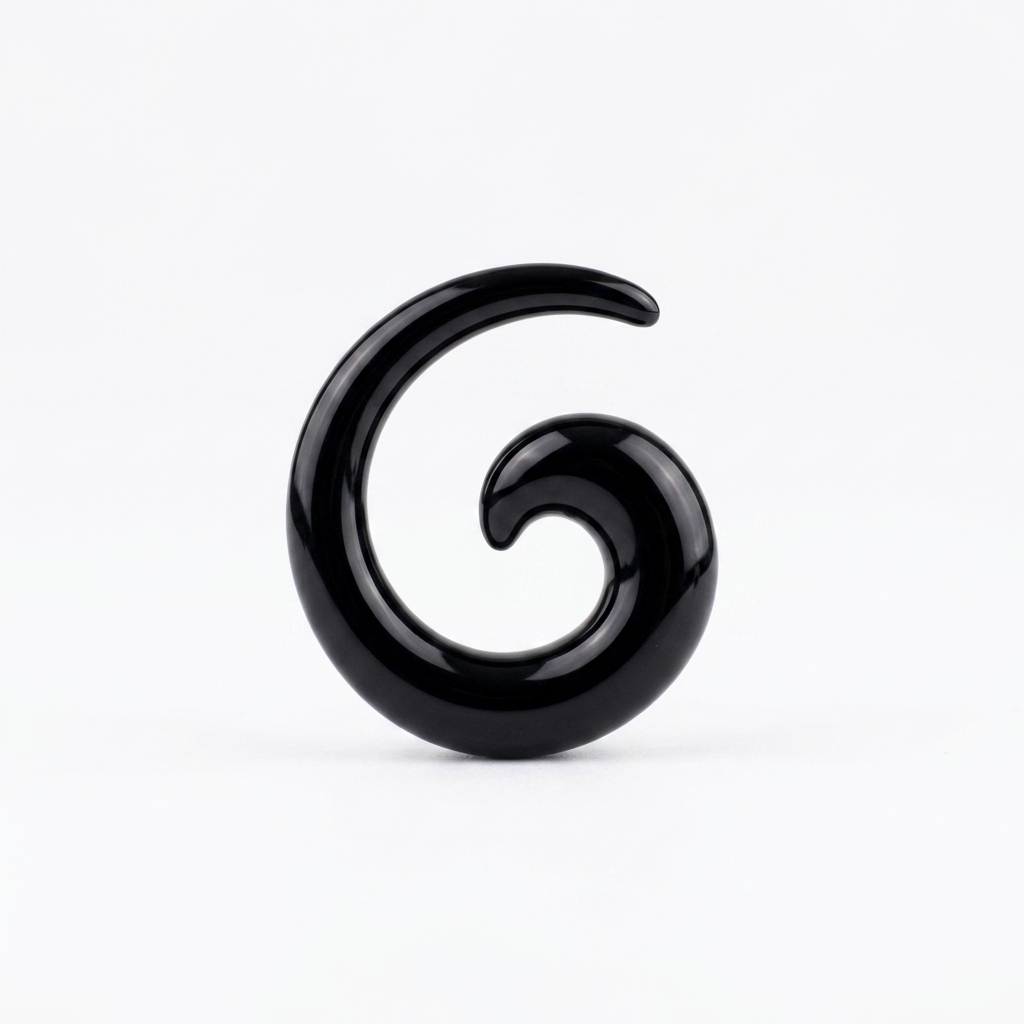 EXPANSORES TAPER ESPIRAL PLASTICO NEGRO