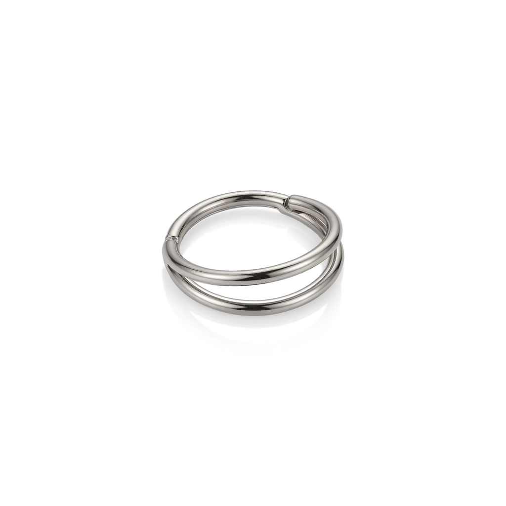 LUP CLICKER INVISIBLE ARO DOBLE TITANIO BLANCO
