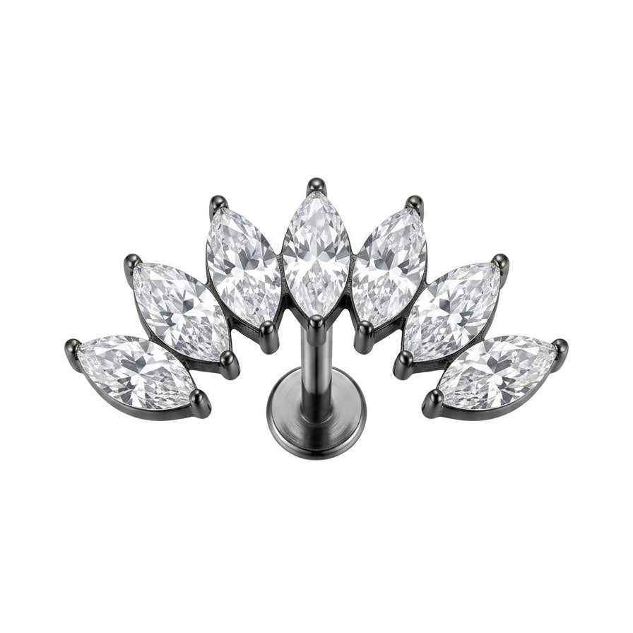 LABRET HELIX RIEL ALETA MARQUIS TITANIO BLANCO CIRCÓN