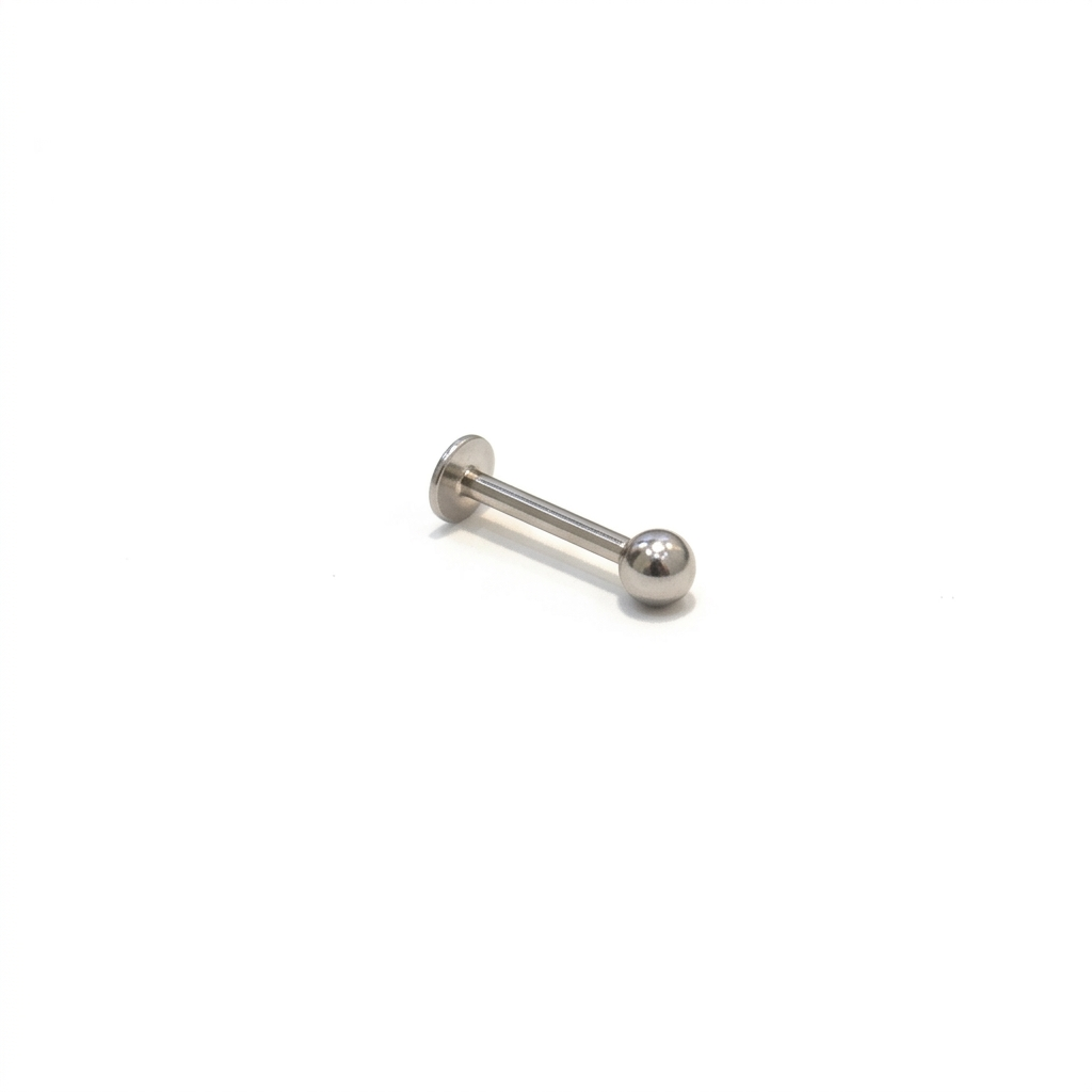 LABRET ESFERA LISA TITANIO BLANCO