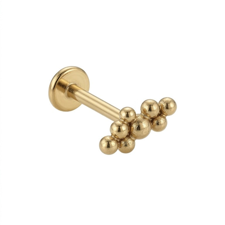 LABRET PRONES ACERO AMARILLO