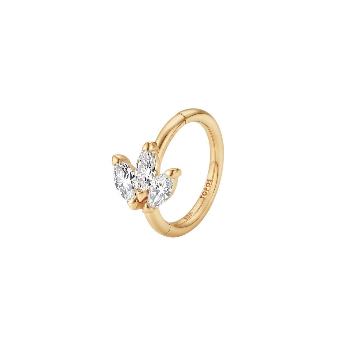 LUP CLICKER FLOR MINI TREBOL ORO 750 AMARILLO