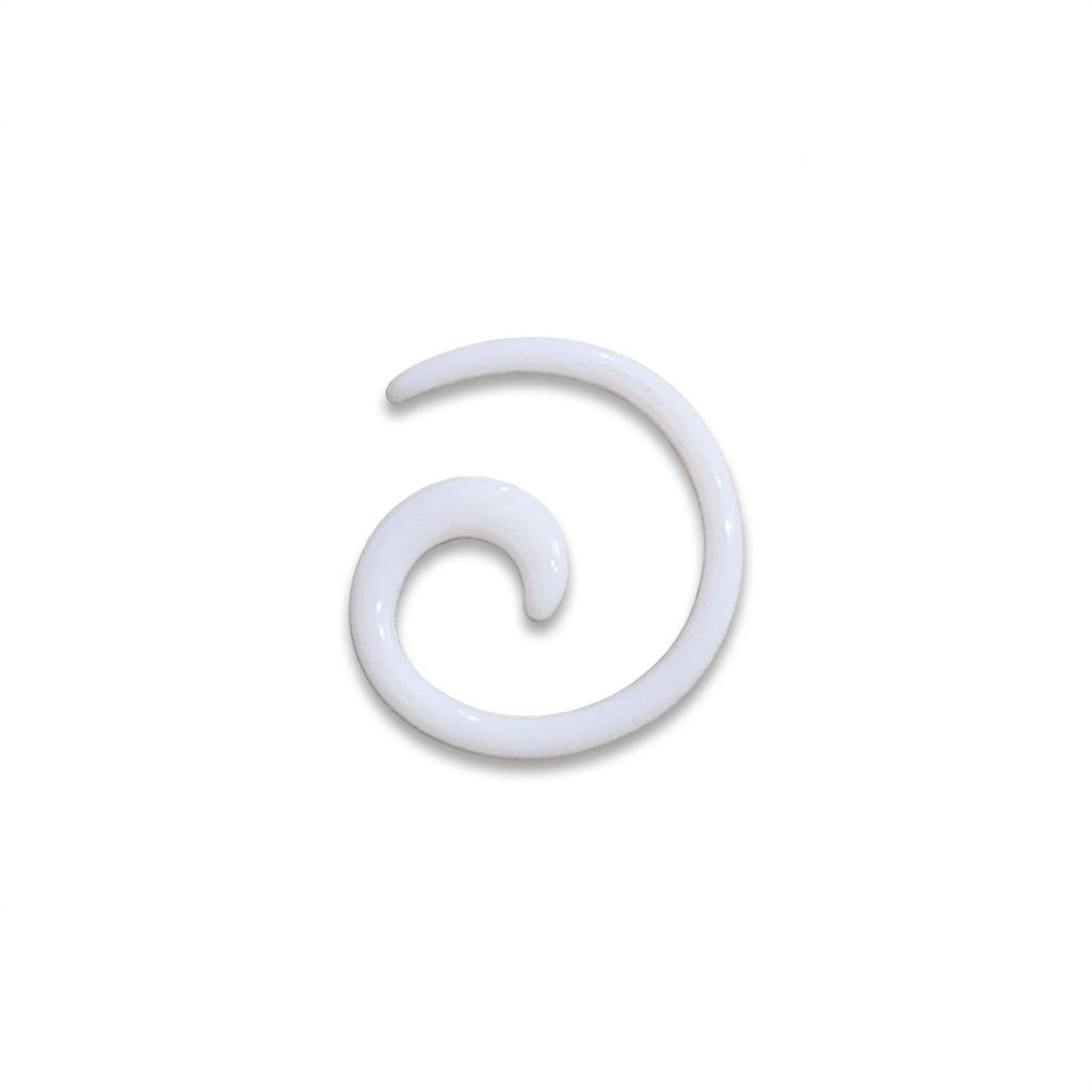 EXPANSORES TAPER ESPIRAL PLASTICO BLANCO