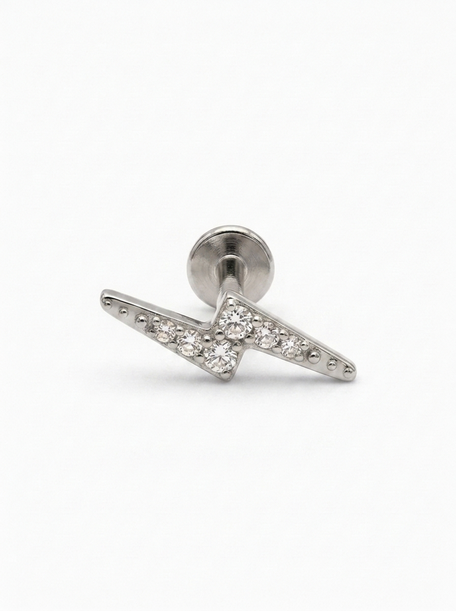 LABRET RAYO TITANIO BLANCO CIRCÓN