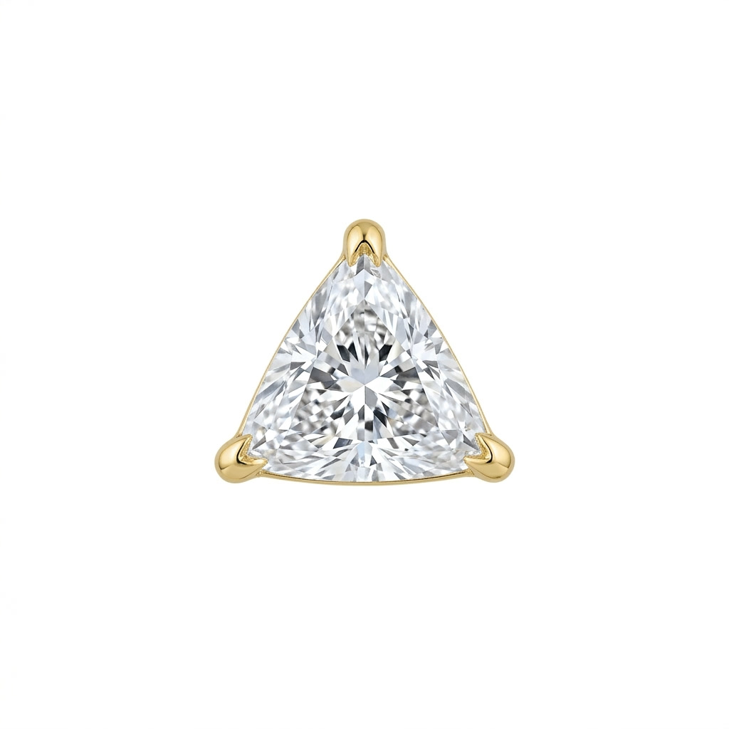 TOP ESTÁNDAR SOLITARIO UÑAS TRIANGULO ORO 730 AMARILLO CIRCÓN BLANCO