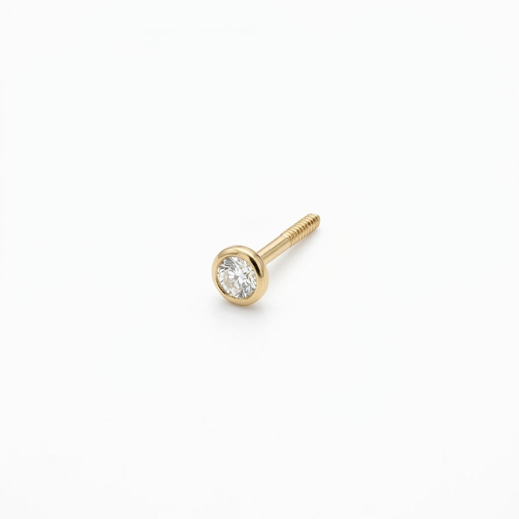 TOP ESTÁNDAR SOLITARIO CAJA REDONDA ORO 730 AMARILLO CIRCÓN BLANCO