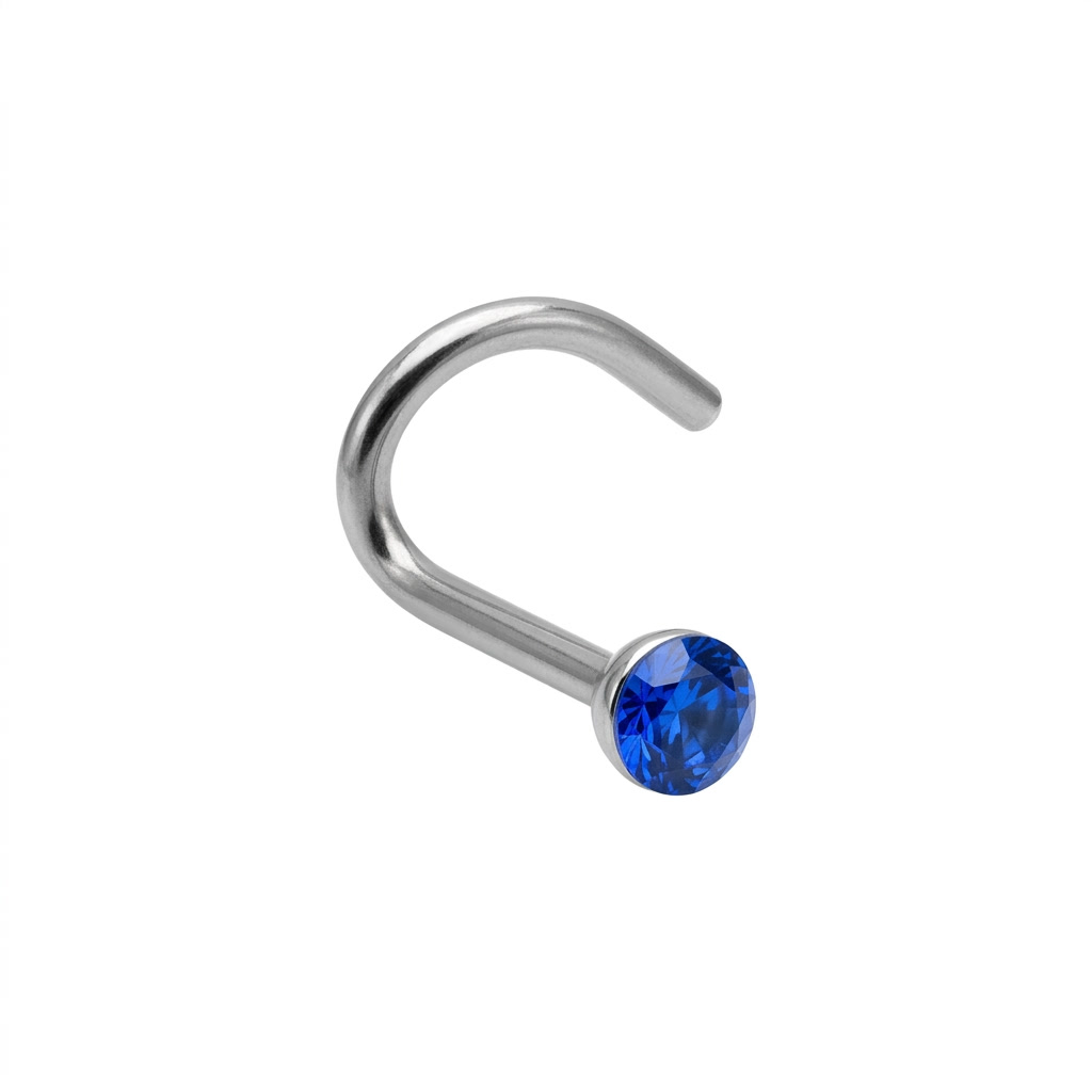 DOT TERMINAL CURVO, CAJA REDONDA ACERO BLANCO CIRCÓN AZUL REY
