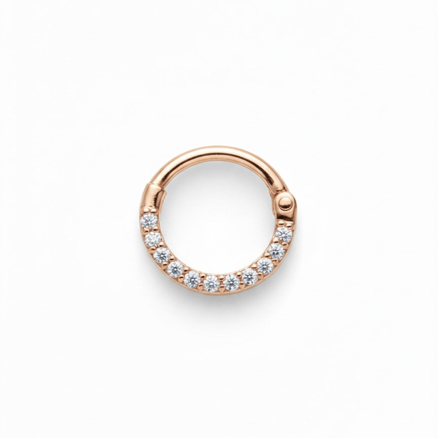 LUP CLICKER INVISIBLE RIEL LATERAL ORO 730 ROSA CIRCÓN BLANCO