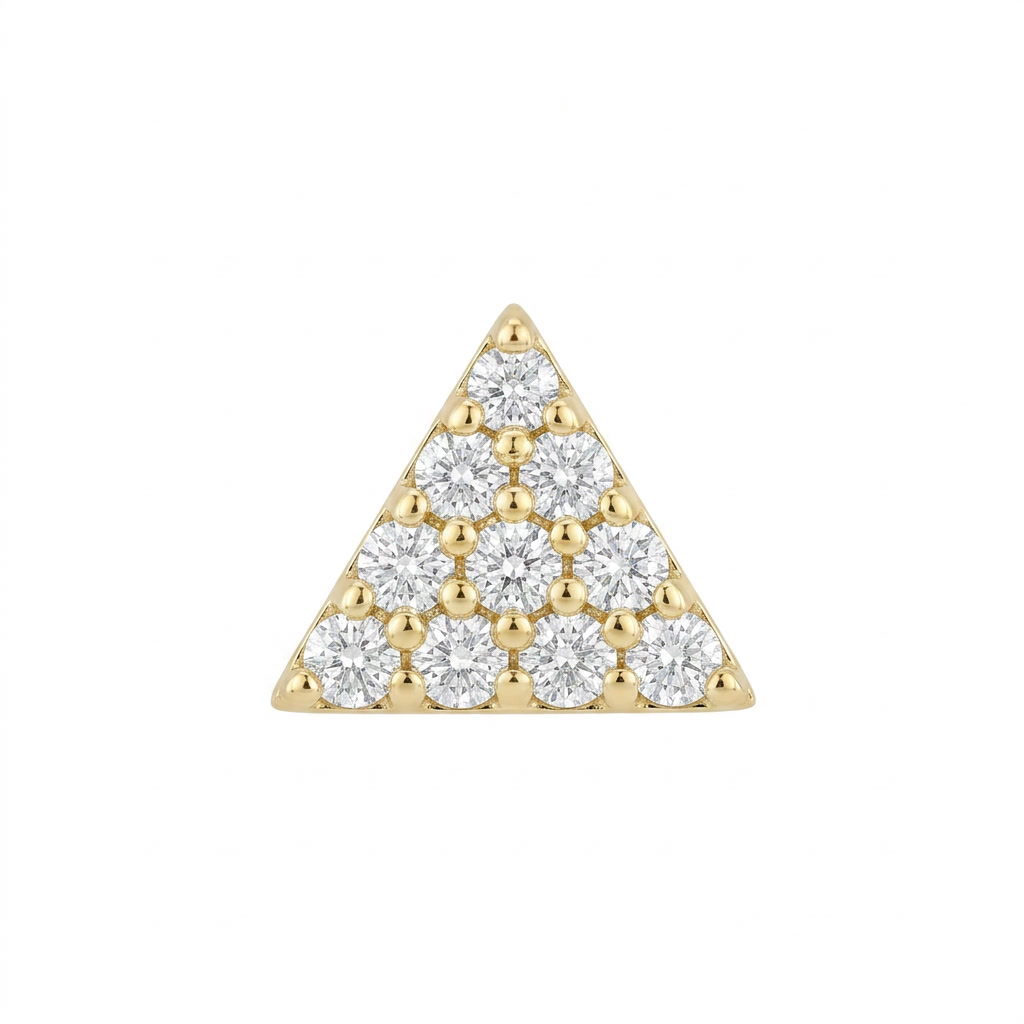 TOP ESTÁNDAR TRIANGULO ORO 730 AMARILLO CIRCÓN BLANCO