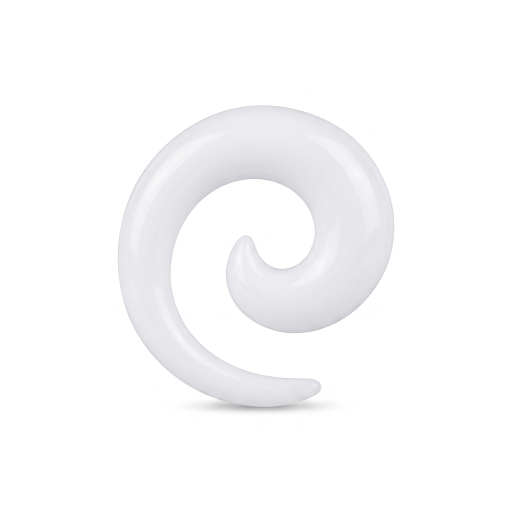 EXPANSORES TAPER ESPIRAL PLASTICO BLANCO