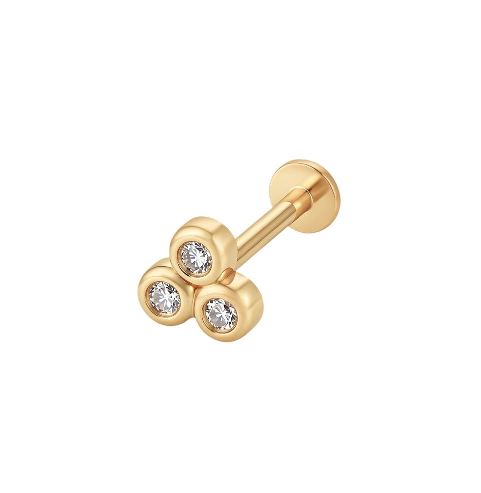 LABRET TREBOL ORO 750 AMARILLO