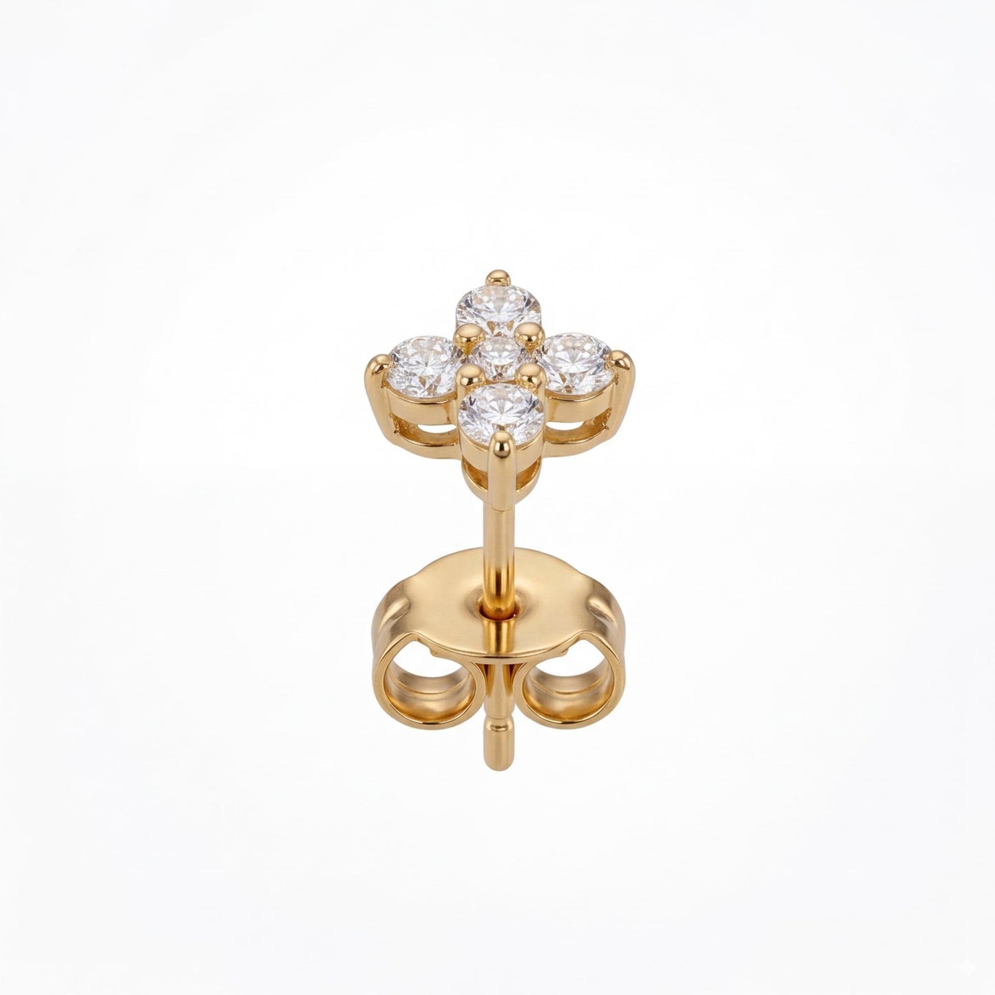 TOPOS FLOR COLGANTE ORO 750 AMARILLO
