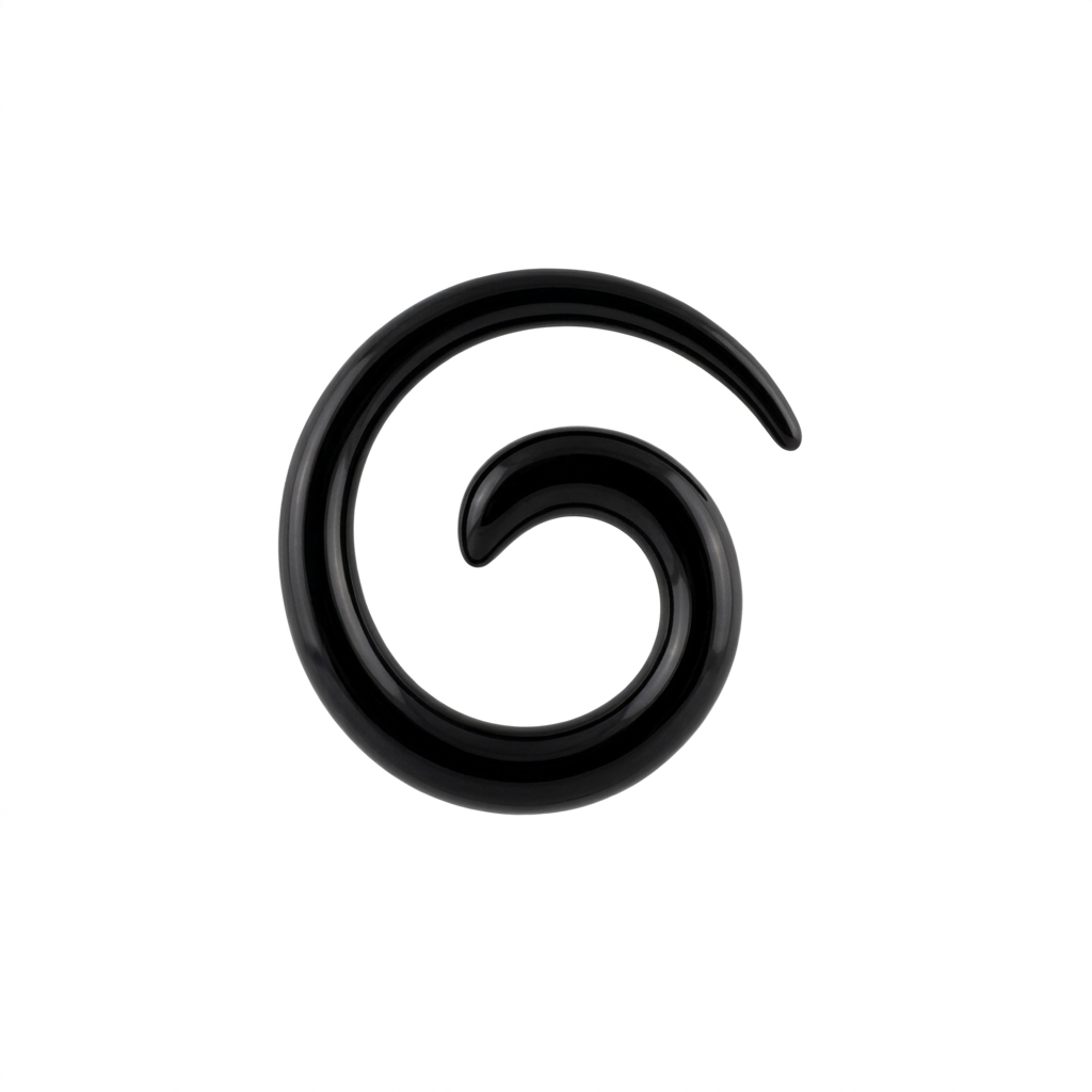EXPANSORES TAPER ESPIRAL PLASTICO NEGRO