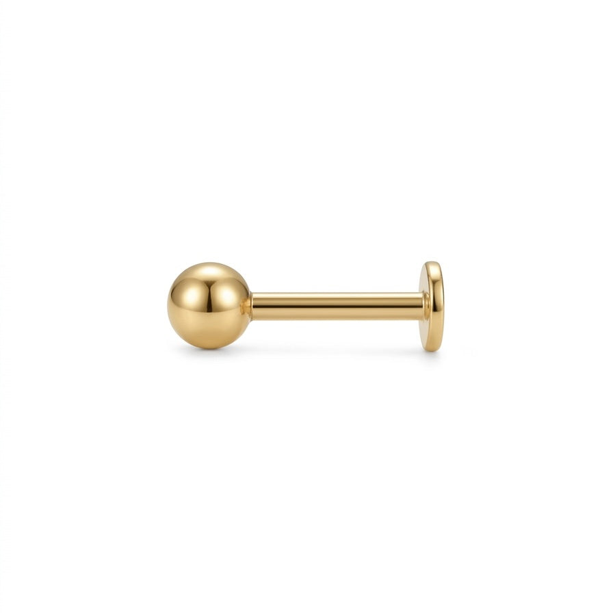 LABRET ESFERA LISA TITANIO AMARILLO