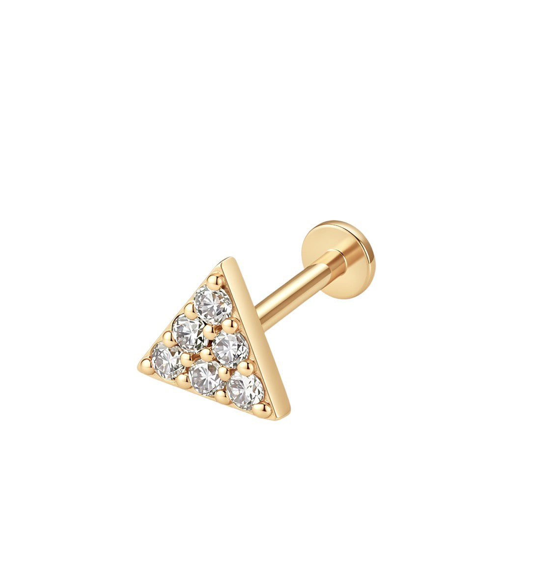 LABRET TRIANGULO ORO 750 AMARILLO