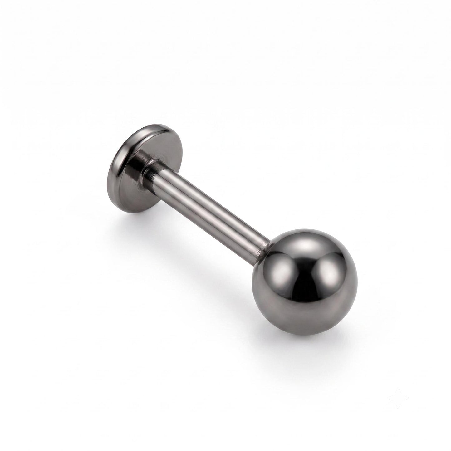 LABRET ESFERA LISA TITANIO BLANCO