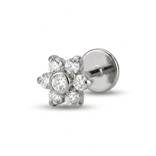 LABRET LADY DI TITANIO BLANCO CIRCÓN