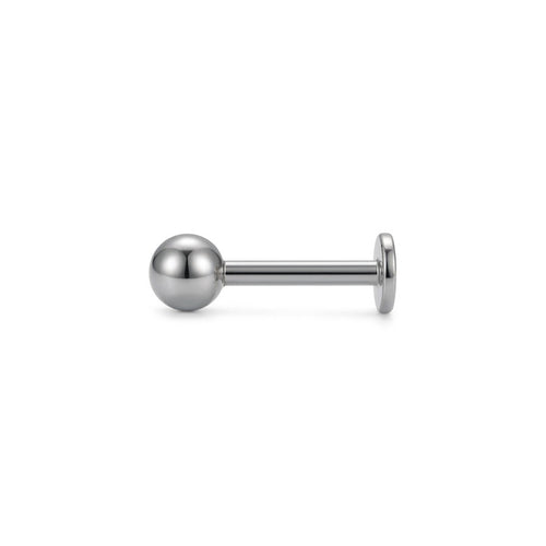 LABRET ESFERA LISA TITANIO BLANCO