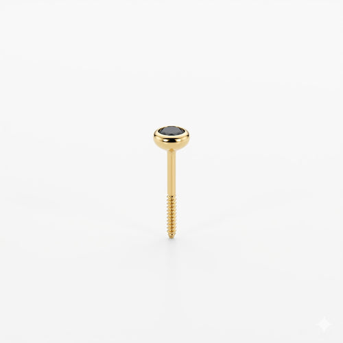 TOP ESTÁNDAR SOLITARIO CAJA REDONDA ORO 730 AMARILLO CIRCÓN NEGRO