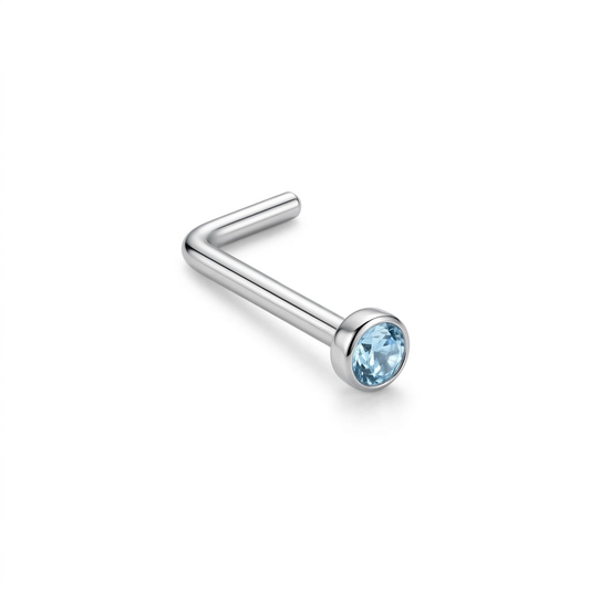 DOT TERMINAL L, CAJA REDONDA ACERO BLANCO CIRCÓN AZUL CELESTE