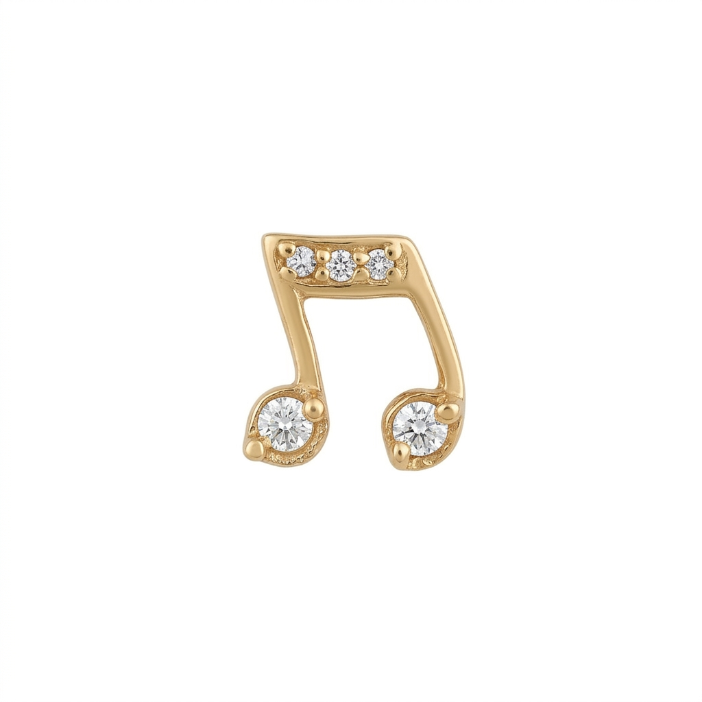 TOP ESTÁNDAR NOTA MUSICAL ORO 730 AMARILLO CIRCÓN BLANCO