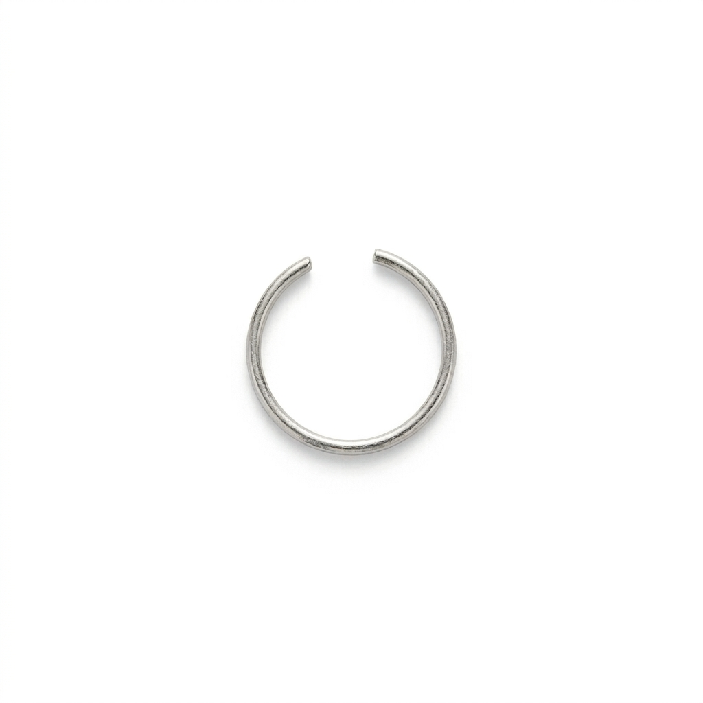 DOT ARO NARIZ, LISO ACERO BLANCO
