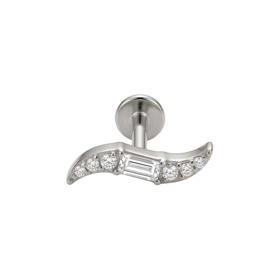 LABRET ZAG TITANIO BLANCO CIRCÓN