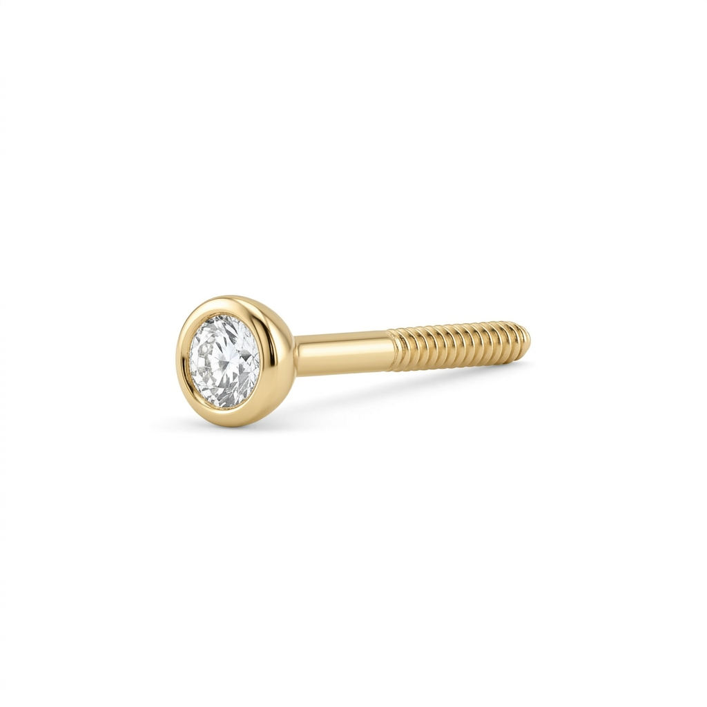 TOP ESTÁNDAR SOLITARIO CAJA REDONDA ORO 730 AMARILLO CIRCÓN BLANCO