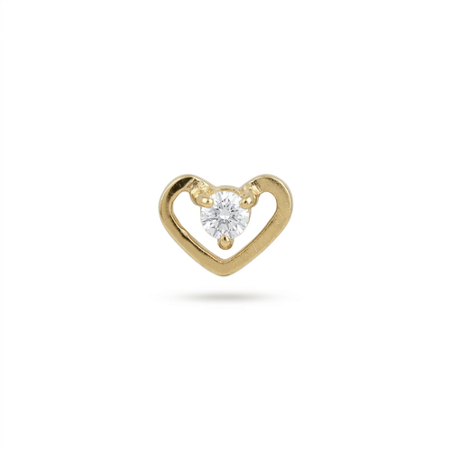 TOP ESTÁNDAR CORAZÓN UNICOS ORO 730 AMARILLO CIRCÓN BLANCO