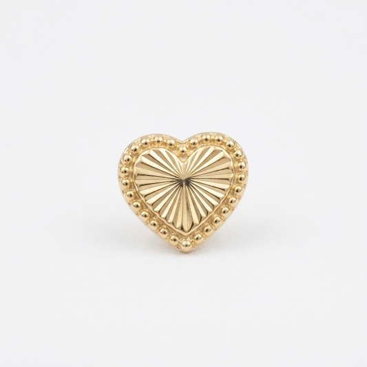 TOP ESTÁNDAR CORAZÓN DIAMANTADO ORO 730 AMARILLO
