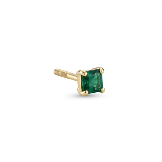 TOP ESTÁNDAR SOLITARIO UÑAS CUADRADA ORO 730 AMARILLO CIRCÓN VERDE