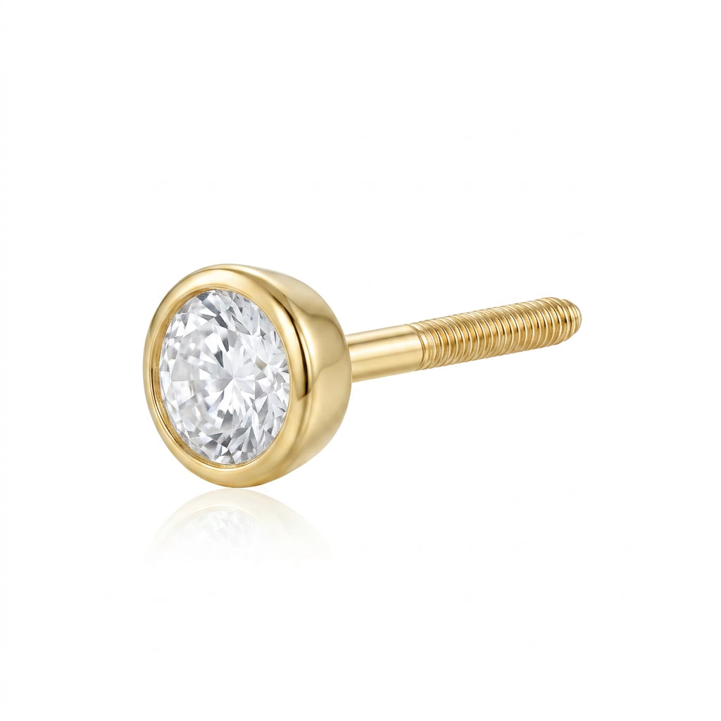 TOP ESTÁNDAR SOLITARIO CAJA REDONDA ORO 730 AMARILLO CIRCÓN BLANCO