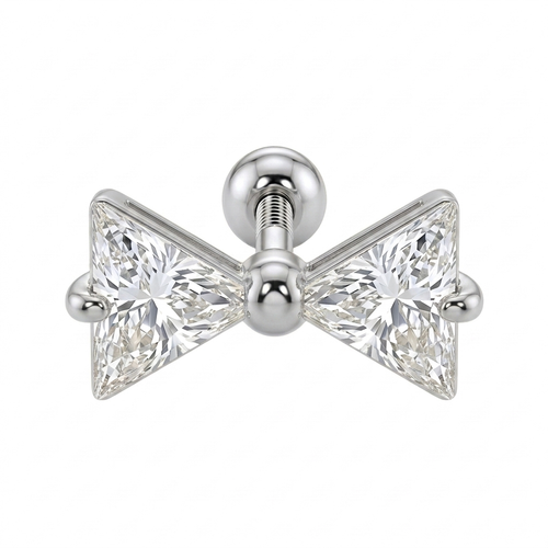 LABRET MOÑO ACERO BLANCO CIRCÓN BLANCO