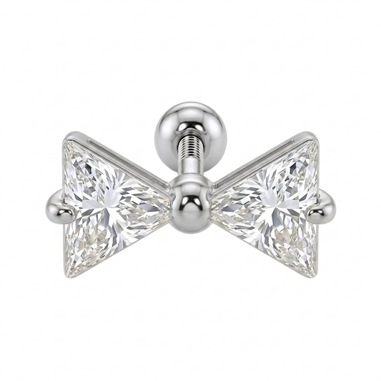 LABRET MOÑO ACERO BLANCO CIRCÓN BLANCO