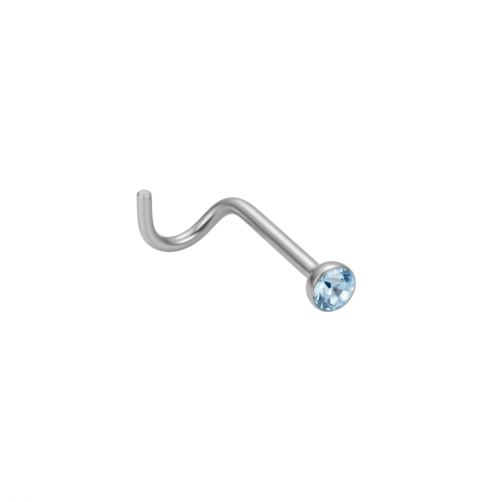 DOT TERMINAL CURVO, CAJA REDONDA ACERO BLANCO CIRCÓN AZUL CELESTE
