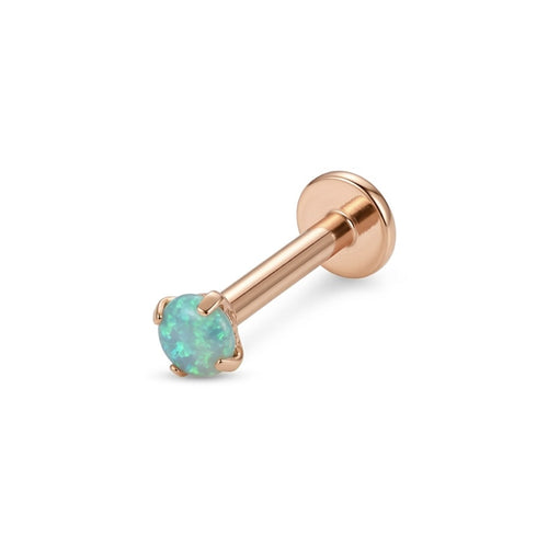 LABRET SOLITARIO UÑAS REDONDA TITANIO ROSA CIRCÓN