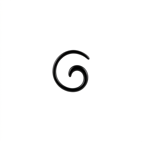EXPANSORES TAPER ESPIRAL PLASTICO NEGRO