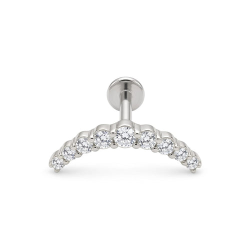 LABRET HELIX AZUCAR 9 TITANIO BLANCO CIRCÓN