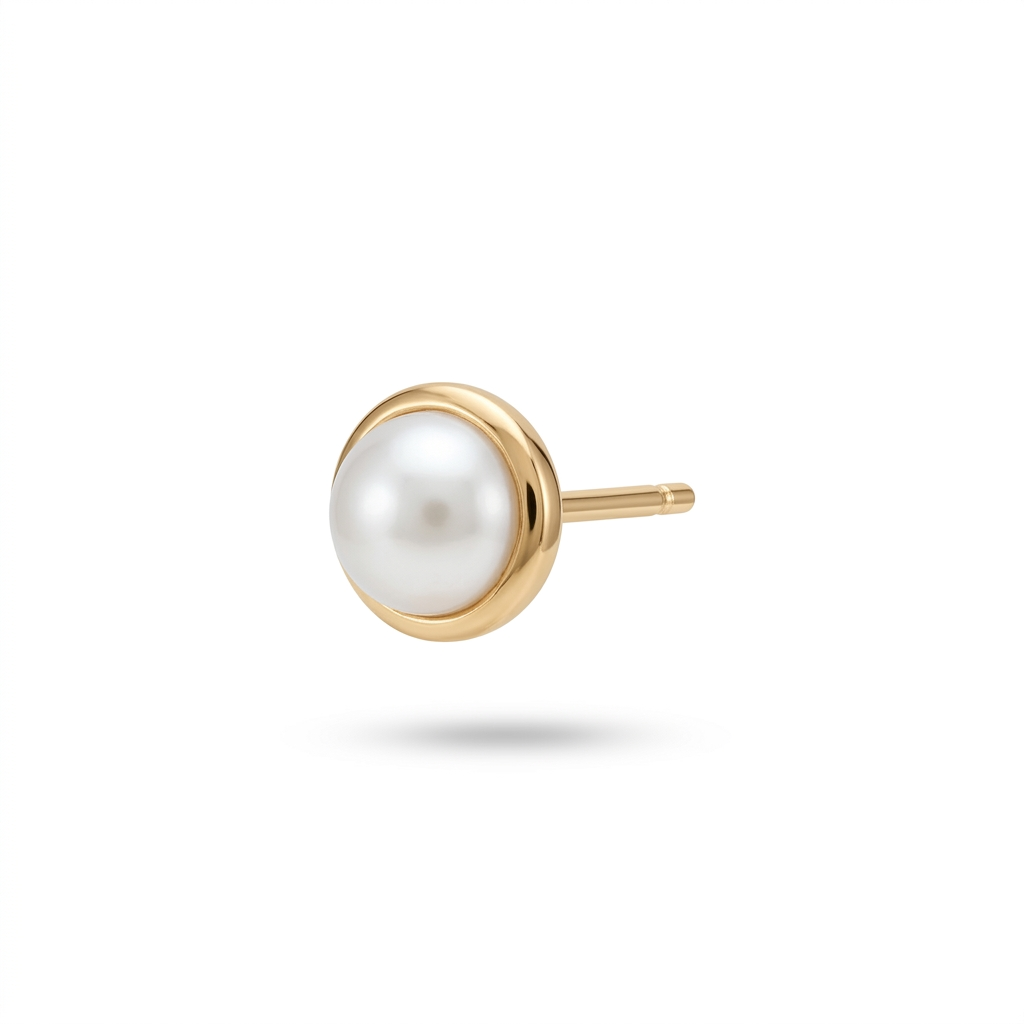 TOP ESTÁNDAR MEDIA ESFERA LISA ORO 730 AMARILLO PERLA BLANCO