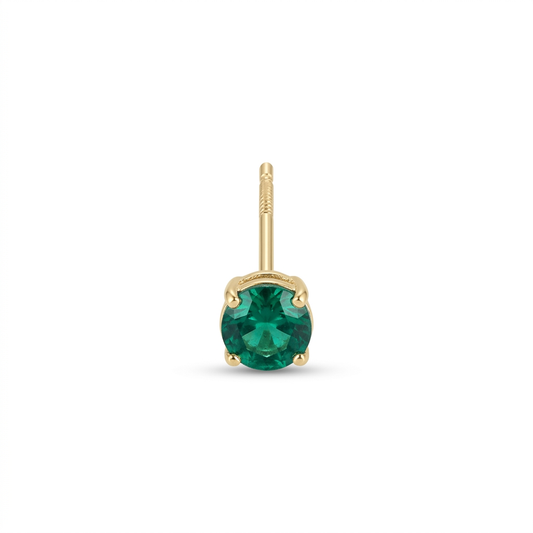 TOP ESTÁNDAR SOLITARIO UÑAS REDONDA ORO 730 AMARILLO CIRCÓN VERDE