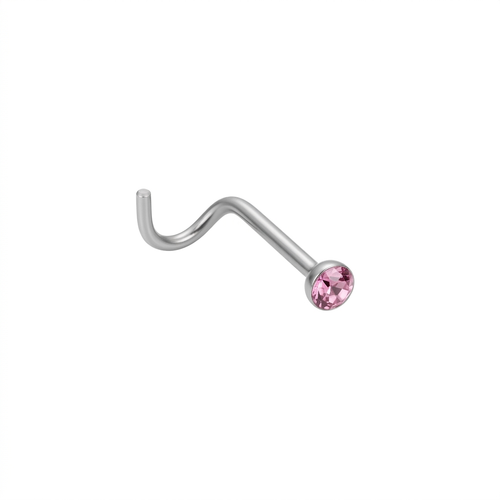 DOT TERMINAL CURVO, CAJA REDONDA ACERO BLANCO CIRCÓN ROSA